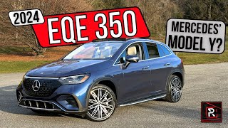 The 2024 MercedesBenz EQE 350 4Matic Is A Posh amp Pricey Midsize Electric SUV [upl. by Ffoeg]