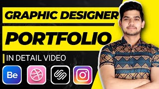 PORTFOLIO  How To Create a Graphic Designer Portfolio  hinditutorial portfolio behance [upl. by Whitehouse]