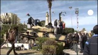 Libyan state television reports Gaddafi victories [upl. by Sharla]