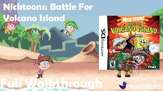 Nicktoons Battle For Volcano Island DS  Full Walkthrough [upl. by Ulu]