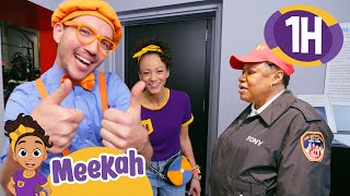 Blippi amp Meekahs Fire Station Adventure in NYC  1 HR OF MEEKAH  Educational Videos for Kids [upl. by Ihpen]