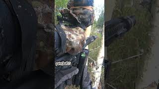 Perfectly placed hit to edge of silencer   Slow Motion Paintball  Magfed Paintball shortsl [upl. by Htes]