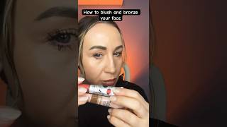 SUPER EASY MAKEUP APPLICATION How to use bronzer and blush how to beautytips makeuphacks [upl. by Annoynek606]