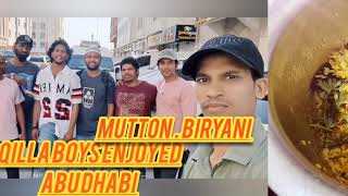 Mutton biryani 2024qilla boys enjoyed Abu Dhabi [upl. by Ayaj723]