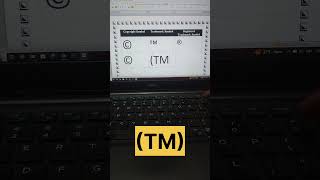 Copyright Symbol Trademark Symbol and Registered Symbol in MS Wordshortsviralvideo motivation [upl. by Anaehs]