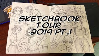 AKWARD SKETCHBOOK TOUR 2019 pt1 [upl. by Yemirej]