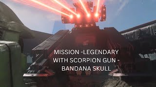 Halo Infinite Excavation site mission on Legendary with Scorpion gun amp bandana skull [upl. by Salmon]