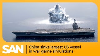 China sinks largest US Navy vessel and carrier group in war game simulations [upl. by Notnirb567]