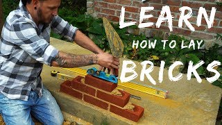 HOW TO LAY BRICKS FOR BEGINNERS Bricklaying for beginners ep4 [upl. by Eerihs620]