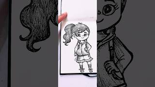 DIV cartoon character easy drawing ideas art drawing viralvideo status shorts bts youtube [upl. by Emelita]