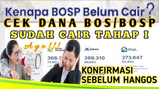 CARA CEK DANA BOSP TAHAP 1 TAHUN 2024  SUDAH CAIR KONFIRMASI DANA BOS SUDAH MASUK [upl. by Assiralc]