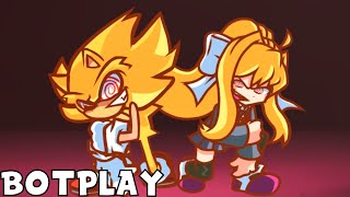 FNF SONIC and MONIKA sings Phantasm Chaos Nightmare Dual Mix BOTPLAY █ Friday Night Funkin █ [upl. by Nylannej]