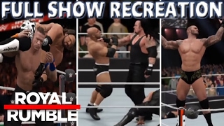 WWE 2K17 RECREATION ROYAL RUMBLE 2017 FULL SHOW HIGHLIGHTS [upl. by Iralav933]