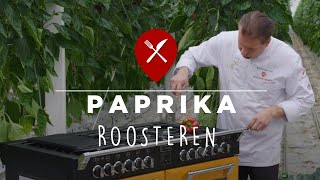 Paprika roosteren op gasfornuis [upl. by Manchester]