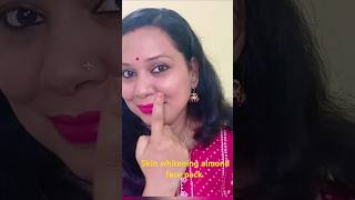 Skin whitening almond face pack skin whitening challenge ytshorts skincare short [upl. by Pfeifer]