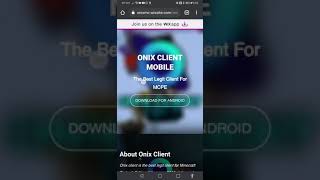 How to get Onix Client on Android [upl. by Enihpad]