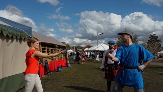 Hoggetowne medieval faire goes downtown in new location Jan 29 2024 [upl. by Dido703]