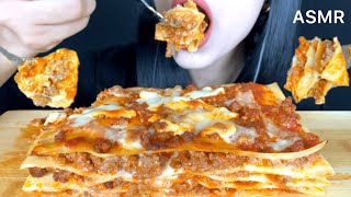 ASMR CHEESY LASAGNA  Mukbang Eating sounds [upl. by Pinebrook]