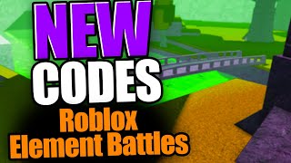 Element Battles CODES  ROBLOX 2024 [upl. by Melantha821]