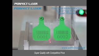 PEDB400D Animal Ear Tags Fiber Laser Marking Machine [upl. by Schreibman]