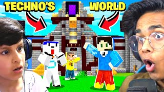 I SURPRISED Piyush Joshi with Techno Gamerz MINECRAFT WORLD [upl. by Chud777]