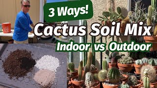 My Cactus Soil Mix and a Growers Soil Mix succulentsoil Brent Wigand [upl. by Pillihpnhoj408]