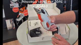 Nouveau sécateur à batterie Stihl ASA20 [upl. by Llerehc]