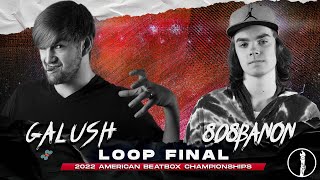 GALUSH vs 808BANON  Loop Station Final Battle  American Beatbox Championships 2022 [upl. by Ardnahc]