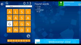 Wordament for Windows 8 Word Game [upl. by Aiken]