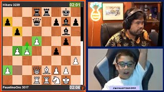 🎦 Faustino Oro vs Hikaru Nakamura  arenakings hikarunakamura [upl. by Aneelas]