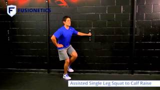 Assisted Single Leg Squat to Calf Raise [upl. by Nej]