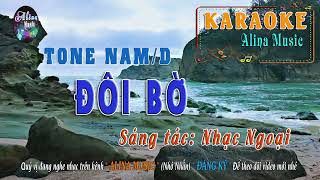 KARAOKE  Đôi Bờ  Tone Nam [upl. by Giorgio136]