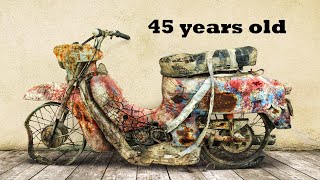 Restoration Abandoned Old Motorcycle Jawa 50 two stroke engine 1977  PART4 [upl. by Nnyltiak]