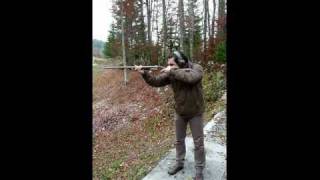 Shooting Krieghoff Classic Big Five Double Rifle in 450400 NE  3quot Caliber [upl. by Ahsikyt978]