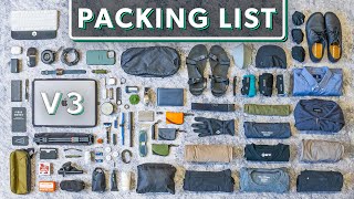 The Ultimate Digital Nomad Packing List V3  80 Minimalist Carry On Travel Essentials [upl. by Nazario]