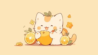 Chillin cat 👑 lofi chill 【Cute lofi music mix】 🍪 studyaestheticchillrelax ♪ [upl. by Chance]