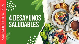 4 desayunos con avena quinoa y cereales MACROBIÓTICA [upl. by Strickland]