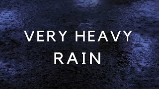 Heavy Rain for Sleep Rain Noise to Sleep in 2 Minutes with Dark Screen  Noise Cancelling Sound [upl. by Evelunn]