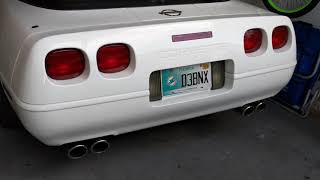 1994 Corvette  Allens Chambered Muffler Deletes [upl. by Uolymme]