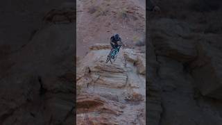 Hitting a massive drop on my Downhill MTB at the Red Bull Rampage venue 🏔️ [upl. by Notlaw395]