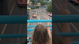 Speeding at Tomorrowland SpeedwayMagic KingdomDisney World disneyworld disney disneyrides [upl. by Ellennej969]