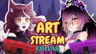 【Enseñando ARTE】collab con rottenmasho 【Kim Ookami🐺❤️ Vtuber ES】EN is ok [upl. by Gaultiero]