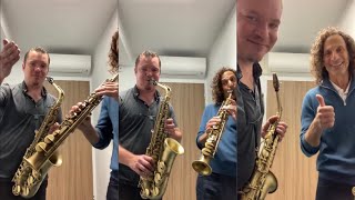 Kenny G and Baptiste Herbin improvising on the Saxophone [upl. by Coppinger285]