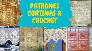 CORTINAS A CROCHET PATRONES crochet crochetinstructions tipdetejido comotejer [upl. by Rehpitsirhc]