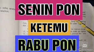 WETON JODOH SENIN PON DAN RABU PON [upl. by Naitirb]