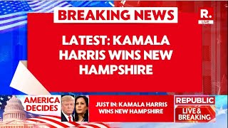 US Elections 2024 Kamala Harris Wins New Hamshire  US Election Results 2024 [upl. by Oreves622]