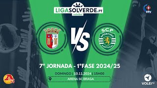 SC BRAGA x SPORTING CP  7ªJORNADA  LIGA SOLVERDEPT 2024 2025 [upl. by Egief]