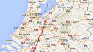 Scrollende landkaart met route [upl. by Siram]