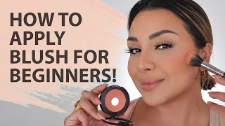 HOW TO APPLY BLUSH ON CHEEKS FOR BEGINNERS 2021  NINA UBHI [upl. by Notterb]