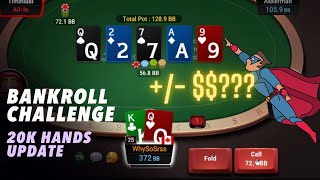 Playing poker IN THE ZONE  Bankroll Challenge 20K Hands Update  GGPoker 10NL [upl. by Candace]